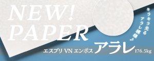 用紙｜エスプリVNエンボス アラレ 取り扱い開始！