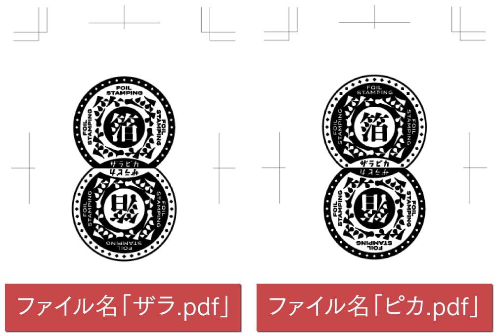ザラ版・ピカ版に分けて作成
